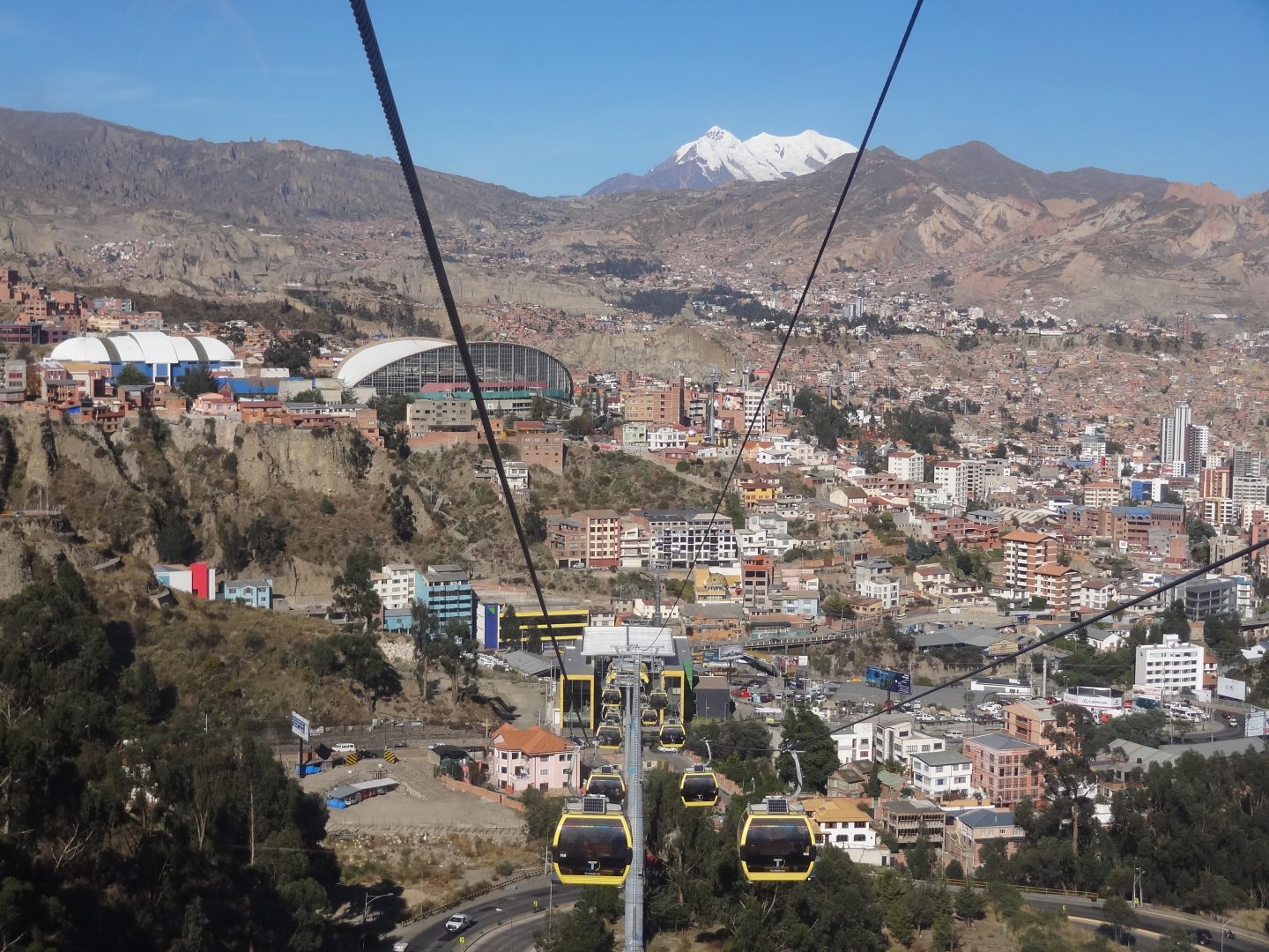Cable car from El Alto to La Paz