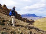 Dad looking over the Sierra Baguales Mountain Range