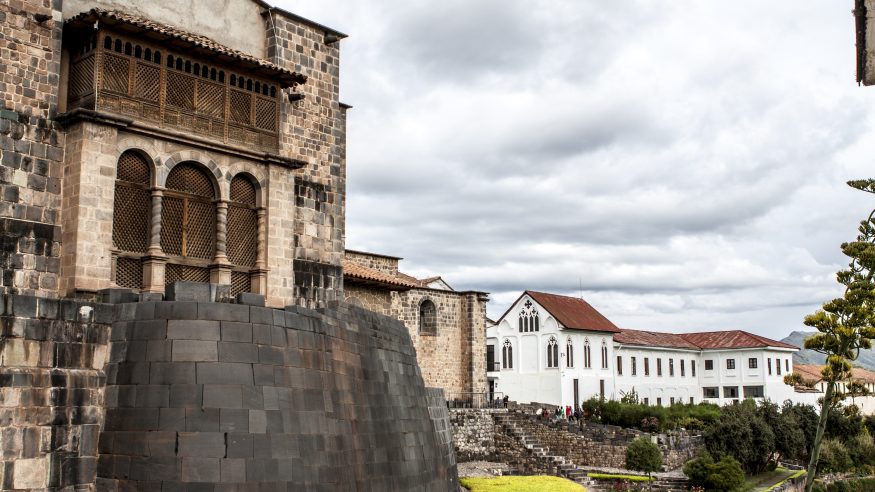 Cusco stone walls and buildings