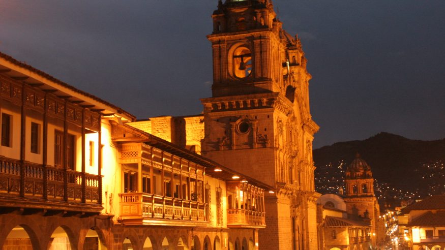 Cusco Cathedral at Night