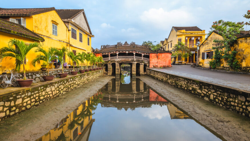 Japanese Covered Bridge, aka Lai Vien Kieu, in hoi an, vietnam