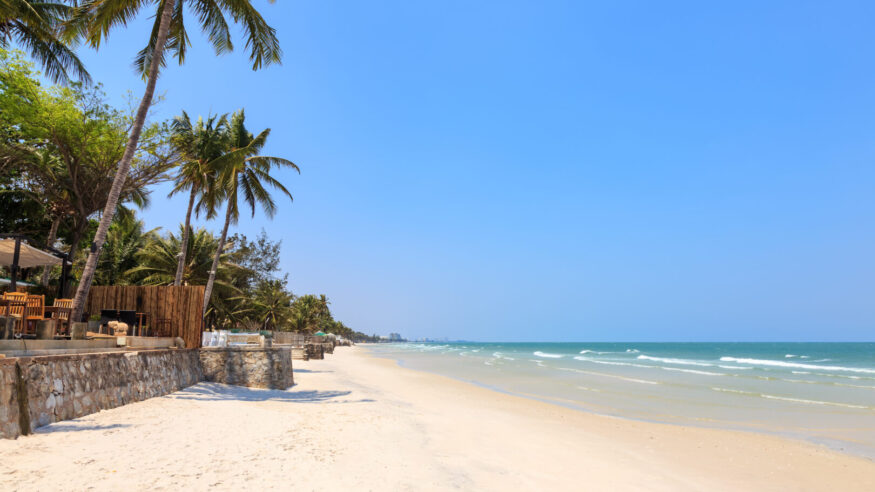 Hua Hin beach near Hua Hin city
