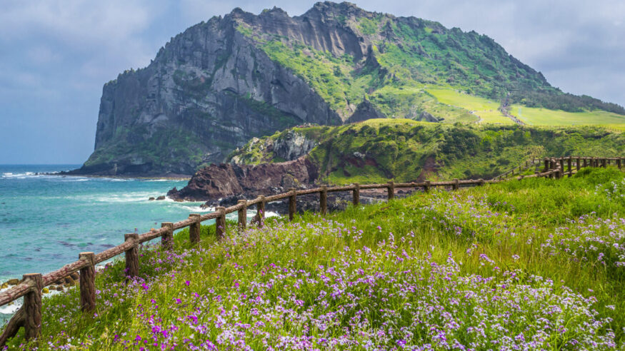 Seongsan Ilchulbong Peak on Jeju Island, South Korea