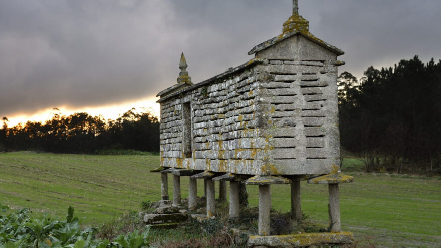 It is often used to store corn , potatoes and cereal. Horreos save the food from the humidity and the attack of the mice.